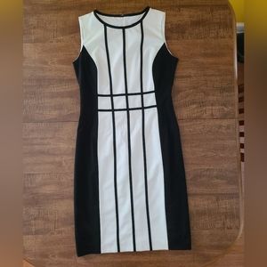 Calvin Klein Black and White Dress